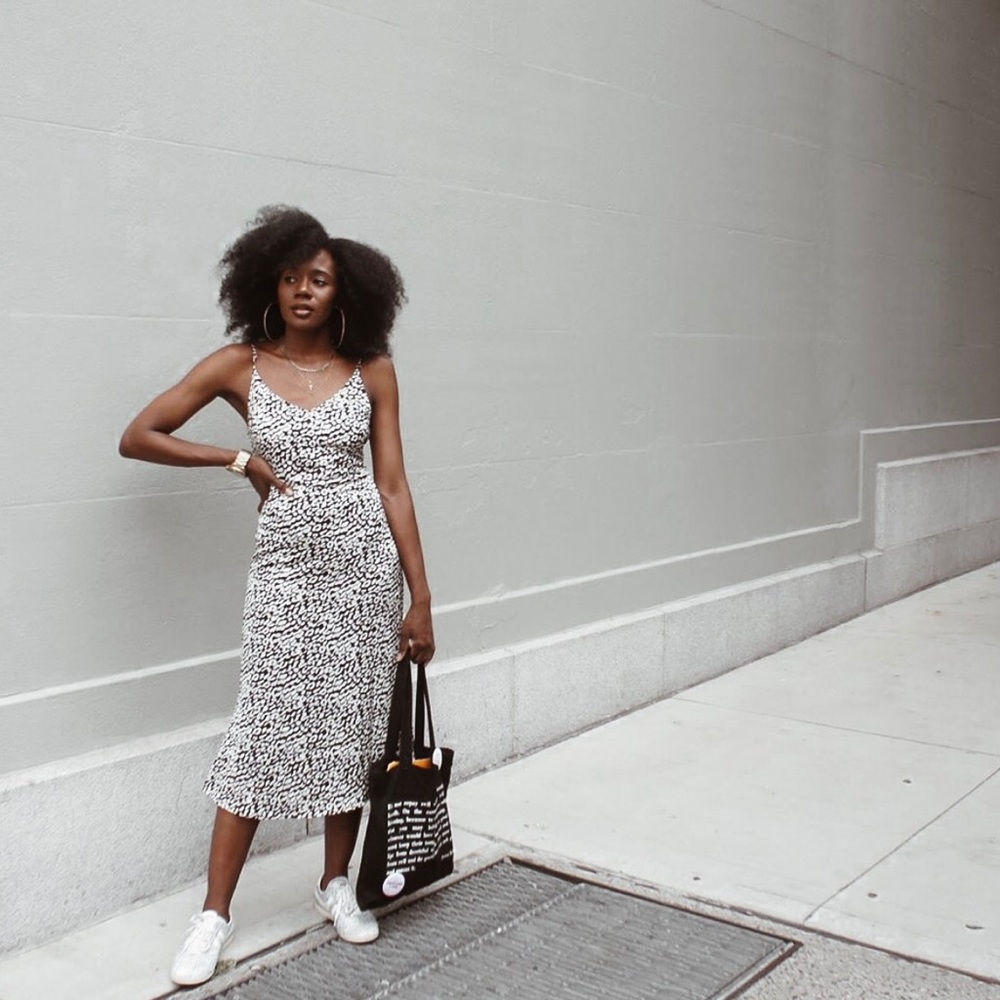 Adrian Print Slip Dress //❥//